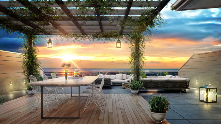 4-6 Bank Road Edithvale_Rooftop_sunset_medium